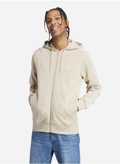 اشتري Essentials French Terry 3-Stripes Hoodie في السعودية