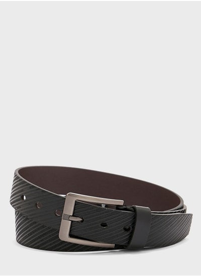 Buy Casual Faux Leather Belt in UAE