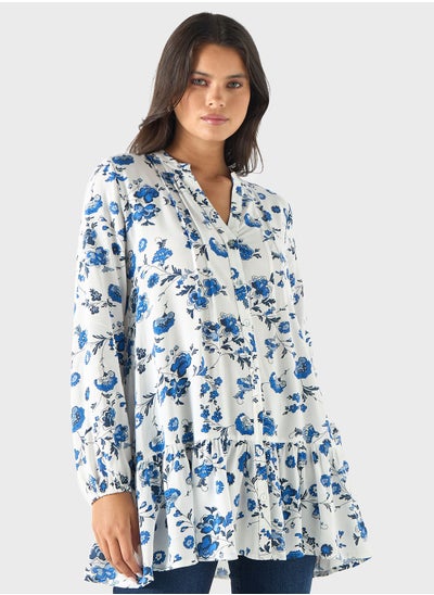 Buy Tiered Floral Print Tunic in UAE