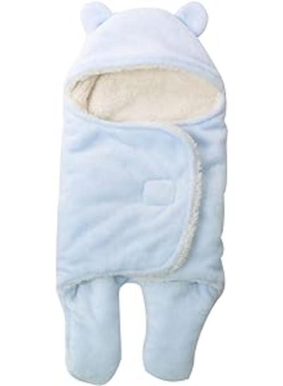Buy Baby Swaddle Wrap Newborn Blanke 0-18 Months Baby Winter Sleeping Bag,Autumn and Winter Thicken Warm Cute Plush Quilt for Baby and Kids （Baby Height S：57-75cm，M：78-86cm） in Egypt