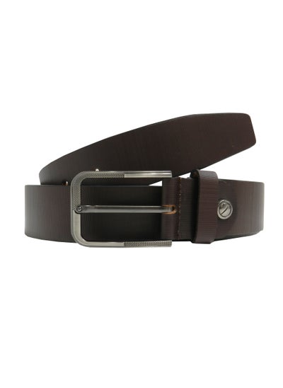 Buy GENUINE LEATHER 35MM FORMAL AND CASUAL BROWN BELT FOR MENS in UAE