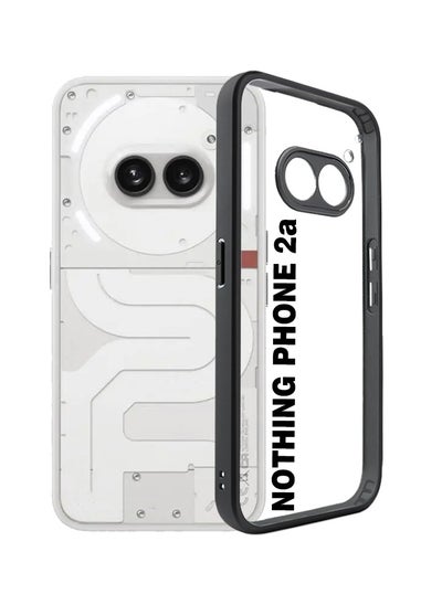 Buy Case Cover For Nothing Phone 2a Frosted TPU + Transparent PC Phone Case Black in UAE