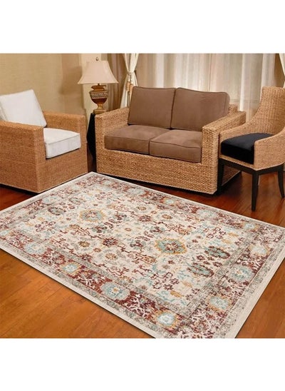 Buy American Style Anti Slip Rugs Soft Modern Carpets 200X300 CM (Drop Plastic Crystal Velvet) in UAE