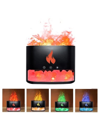 اشتري Padom Essential Oil Diffuser Salt Lamp Cool Mist Humidifier 3 in 1, salt mine humidifier, 250ml Ultrasonic Aroma Diffusers Humidifier, 7 Colors Changing LED Night Lights Birthday Gift في الامارات