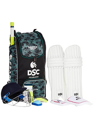 Buy 1500154 Premium Complete Kit With Helmet Cricket Kit | Right Hand | Kit for Men | Size 5 | Multicolor in UAE