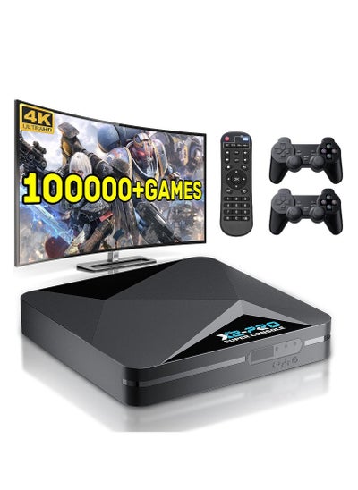 Buy X2 Pro Super Console, Professional Video Game Console, Over 10,000 Games, Android 9.0/Emuelec 4.5/CoreE System, Capable of Delivering 4K Ultra HD Visuals, 2.4GHz/5GHz Dual Band Wi-Fi in UAE