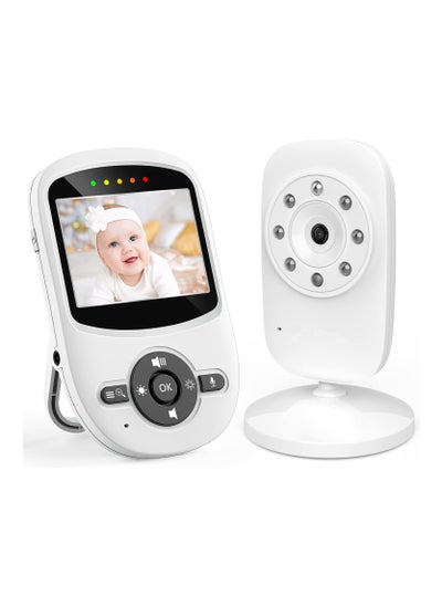 Buy Video Baby Monitor with Digital Camera, Digital 2.4Ghz Wireless Video Monitor with Temperature Monitor, 960ft Transmission Range, 2-Way Talk, Night Vision, High Capacity Battery (2.4inch) in Saudi Arabia