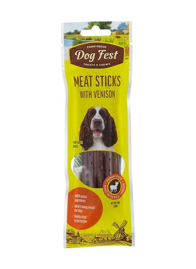 Buy Meat Sticks with Vension for Adult Dogs 45g in UAE