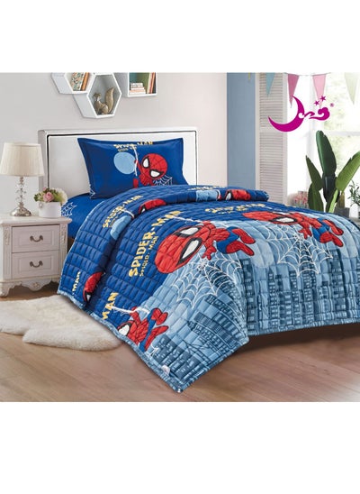 Buy 3-Piece Compressed Comforter Set Microfiber in Saudi Arabia