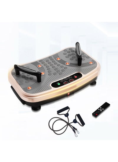 Buy 4D Vibration Plate Exercise Machine - 3 Powerful Silent Motors Oscillation, Linear, Pulsation for Home Fitness - Full Body Viberation Machine for Recovery & Tonning in UAE