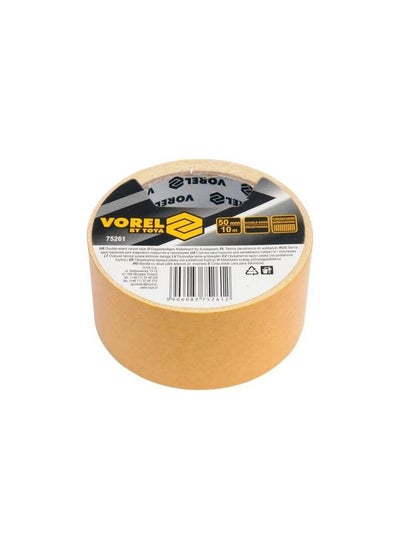 Buy Vorel Carpet Tape Double Sided 50mmx10m 75261 in UAE