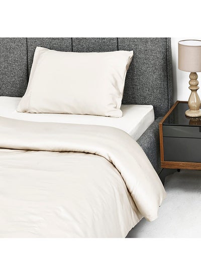 اشتري Single-Sized Duvet Cover, Beige - 132x200 cm في الامارات