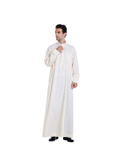 Buy Mens Middle Eastern Thobe TH815 Hot Sale Beige in UAE