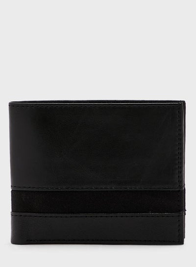 Buy Genuine Leather Webbing Detail Bi Fold Wallet in Saudi Arabia