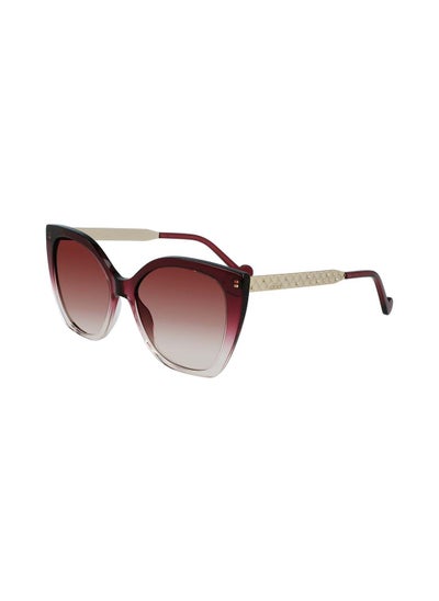 اشتري Women's Full Rim Acetate Modified Rectangle Sunglasses LJ752S 5617 (618) في الامارات