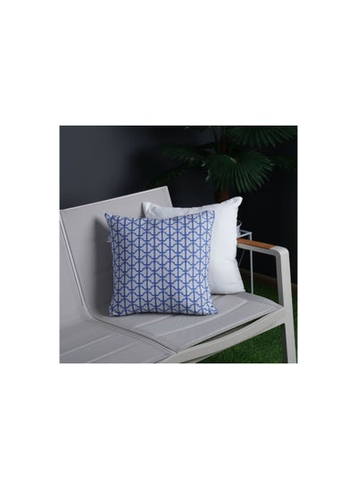 Buy Maverick Filled Cushion 45x45cm - Blue in UAE