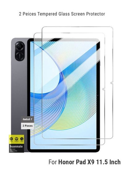 Buy 2 Pieces Tempered Glass Screen Protector For Honor Honor Pad X9 11.5 Inch Clear in Saudi Arabia