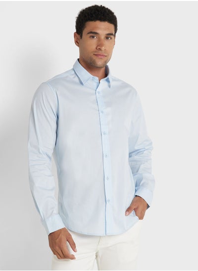 اشتري Long Sleeve Stretch Poplin Shirt في الامارات