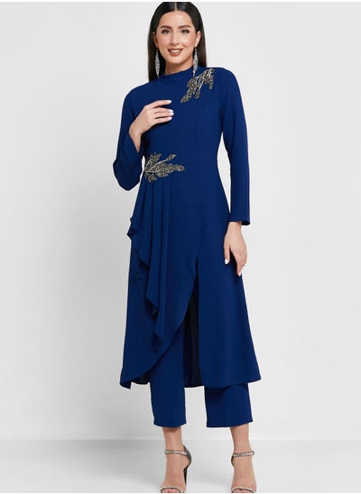 Buy Embroidered Detail Tunic & Pant Set in UAE