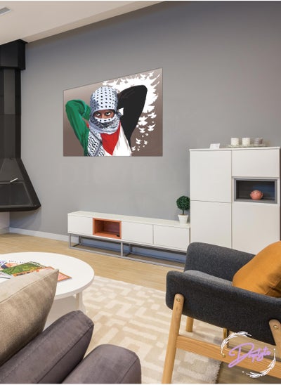 Buy I'm Palestine Decorative Wall Art Wall Decor Card Board MDF Home Decor for Living Room, Drawing Room, Office Room and Bedroom 60CM x 40CM in Saudi Arabia