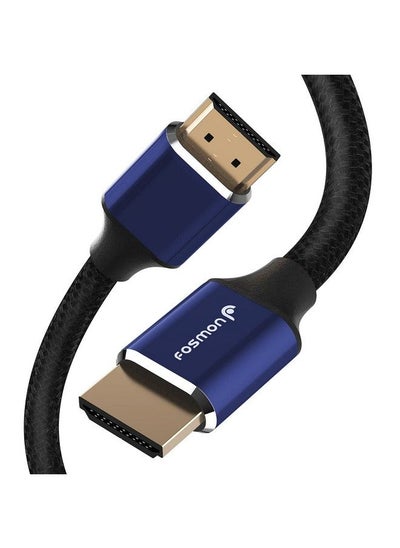 Buy Hdmi 2.0 Cable 4K@60Hz 1Ft Premium Certified Inwall Cl3 Rated 18Gbps Super High Speed Hdr Hdcp 2.2 1.4 3D Arc30Awg Cotton Braided Compatible With Uhd Tv Monitor Ps4 Ps5 Xbox Switch in UAE