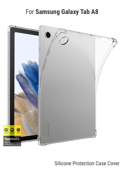 Buy ShockProof Protection Case Cover For Samsung Galaxy Tab A8 Clear in Saudi Arabia