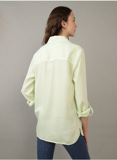 Buy AE Long-Sleeve Button-Up Shirt in Saudi Arabia