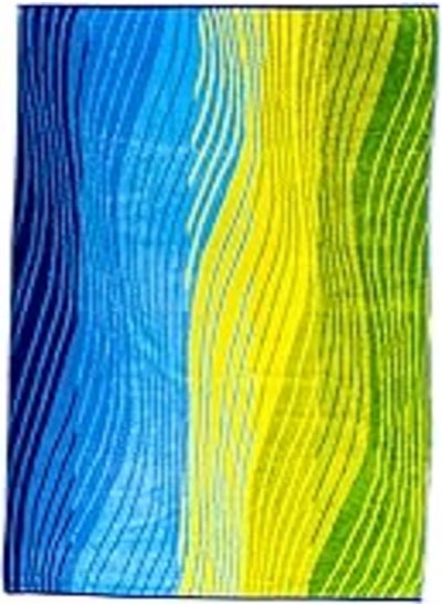 اشتري Signoola Beach Towel 90 x 170 cm,Green & Blue palette 100% cotton. في مصر