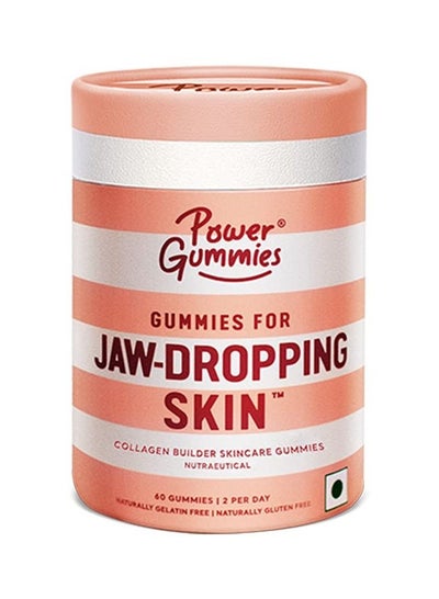 Buy Power Gummies Jaw Dropping Skin Collagen Builder Gummies, 60 gummies in UAE