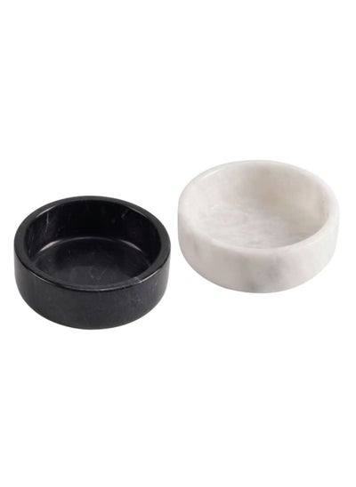 Buy Radicaln Sauce Cups, Black and White Handmade Marble, Mini Dipping Bowls for Dishes, Perfect Serving Bowl, Car Sauce Holder and Salad Dressing Container in UAE