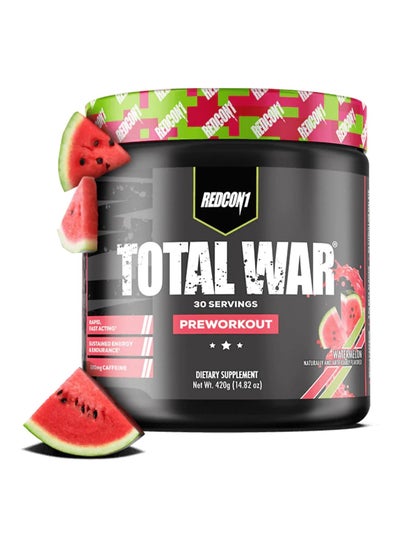 Buy Total War Pre Workout Watermelon 30 Servings 420 gm in UAE