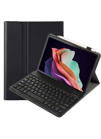 Buy Protective Case Cover with Magnetically Detachable Wireless Keyboard For Honor Pad 9 12.1 inch Black in Saudi Arabia