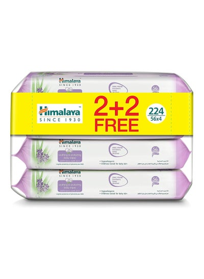 Buy Soothing and Protecting Baby Wipes and Paraben Free for Sensitive Skin 224 Wipes in Saudi Arabia