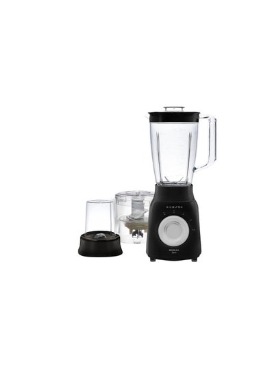 Buy Rotato Blender 3X1, with Grinder and Chopper, 3 Speeds, 1.5L , 500 W, Black - MAR-2500 in Egypt