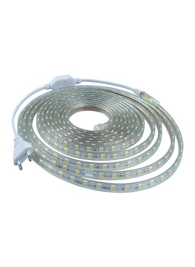 اشتري شريط إضاءة LED بطول 5 أمتار 5050 220 فولت مع 300 مصباح LED مقاوم للماء باللون الأصفر الدافئ في مصر