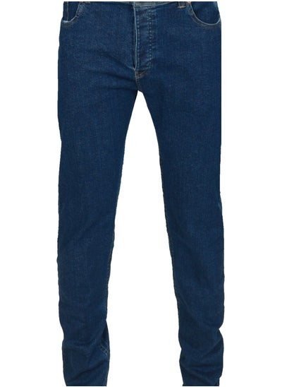 Buy Men's plain dark blue jeans in Egypt