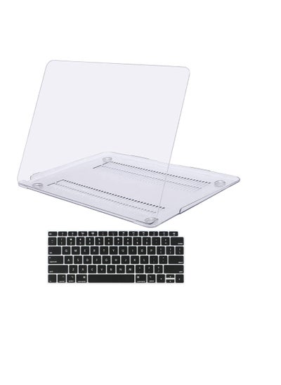 Buy Ntech MacBook Air 13 inch Plastic Hard Shell Case & Keyboard Cover Skin 2022 2021 2020 2019 2018 Release A2337 M1 A2179 A1932 Retina Display with Touch ID ( clear ) in UAE