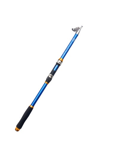 Buy 2.4M Portable Telescopic Carbon Fiber Fishing Rod in UAE