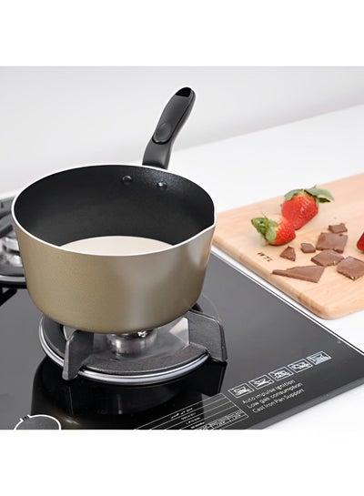 اشتري Non-Stick Milk Pan Saucepan Ergonomic Handle with Pouring Spout في الامارات