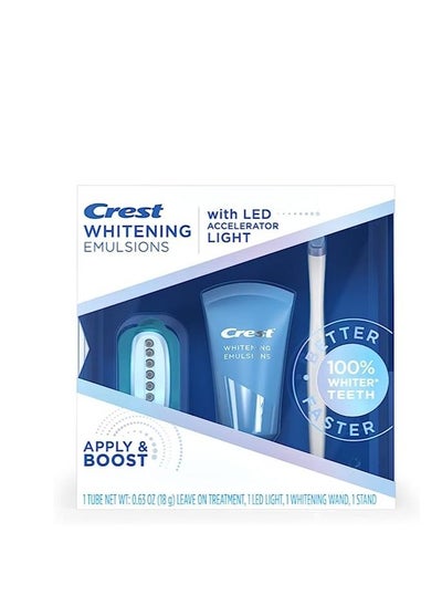 Buy Crest Whitening Emulsions Leave-on Teeth Whitening Gel Kit With LED Accelerator Light, 0.63 Oz in Saudi Arabia