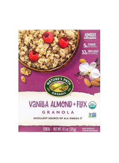 Buy Organic Vanilla Almond + Flax Granola Cereal 11.5 oz 325 g in UAE