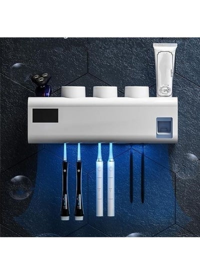 Buy Toothbrush Sterilizer Household Cordless Toothbrush UV Dry Sterilizer Charging Holder Ultraviolet Solar Charging Automatic Toothpaste in UAE