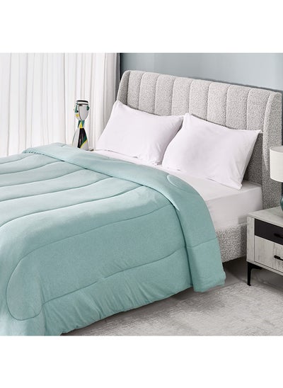 Buy Melange Comforter, Aqua - 218x228 cm in UAE