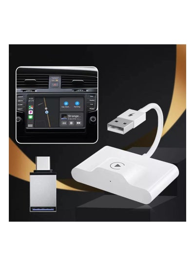 Buy Wireless CarPlay Adapter for iPhone, Wireless Auto Car Adapter, Apple Wireless Carplay Dongle, Plug Play 5GHz WiFi Online Update in UAE