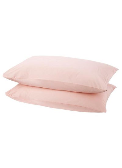 Buy Pillowcase Light Pink 50X80 Cm in Saudi Arabia