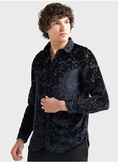 Buy Floral Print Regular Fit Shirt in Saudi Arabia