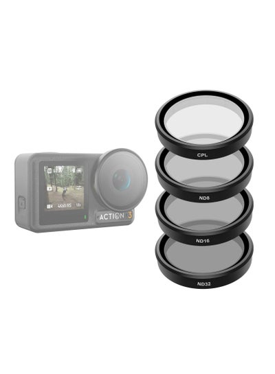 Buy DJI Osmo Action 3 Action 4 CPL/ND8/ND16/ND32 Filter Set in UAE