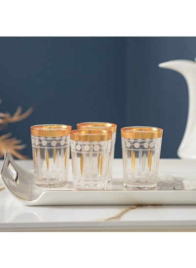 اشتري Orchid 12-Piece Glass Set 200ML Gold في الامارات