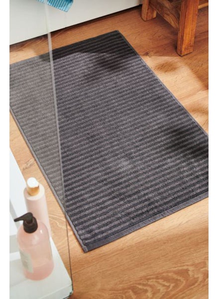 Buy Towelling Shower Mat 45 x 75 cm, Grey in UAE