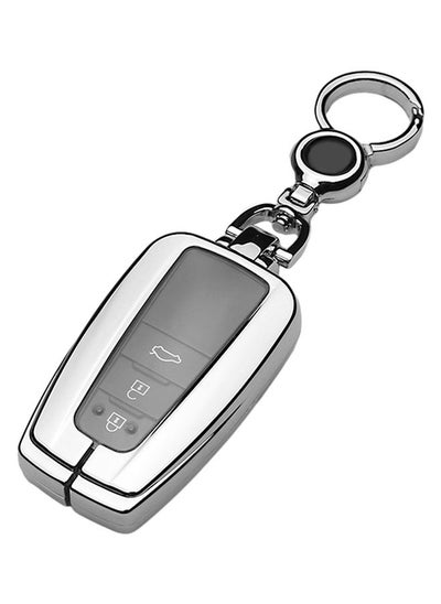 Buy LinJie for Toyota Key Fob Cover,Metal Zinc Shell TPU Full Protection Key Shell for Toyota,Water-Proof and Dust-Proof All Inclusive,Key case with 360 protection for Toyota models in Saudi Arabia